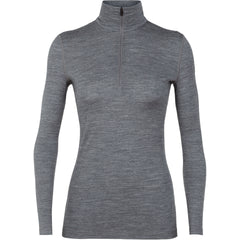 Icebreaker 200 Oasis women's thermal zip sweatshirt, grey