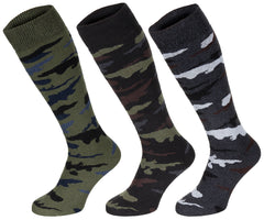 MFH Esercito Wintersocken tarnfarben lang 3er-Pack