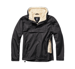 Brandit Windbreaker Sherpa Jacke, schwarz