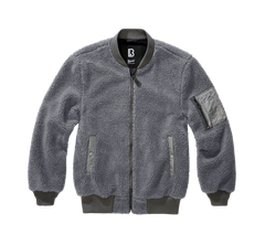 Brandit MA1 Sherpa Jacke, anthrazit