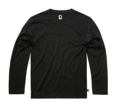 Brandit Premium Langarm-T-shirt, schwarz