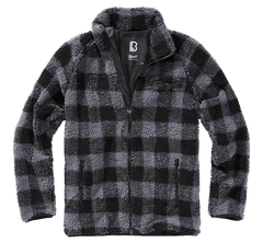 Brandit Teddyfleece Fleecejacke, schwarz/grau