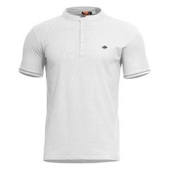 Pentagon T-Shirt s Knöpfen Levantes Henley, weiß