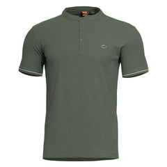 Pentagon T-Shirt Levantes Henley Stripes, camo green