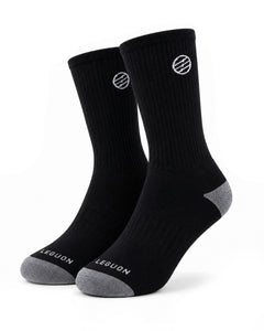 Leguon Aegon Merino Lite Socken, schwarz