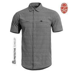 Pentagon Ripple Kurzarmhemd, grau