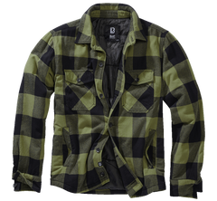 Brandit Lumber jacke, schwarz+oliv