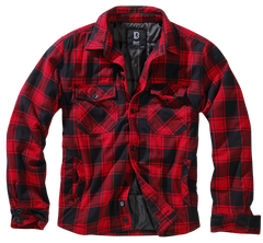 Brandit Lumberjacket Jacke, rot schwarz