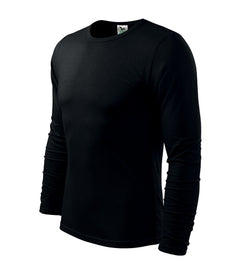 Malfini Fit-T langärmliges T-shirt, schwarz, 160g/m2