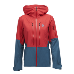 Black Diamond Recon Lt Stretch Shell Damen-Skijacke, coral red-creek blue