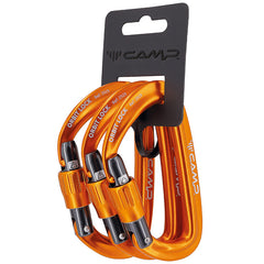 Camp Orbit Lock karabiner 3er pack, orange