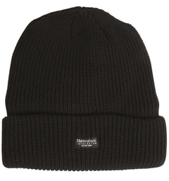 Mil-Tec Thinsulate™ gefütterte Strickmütze, schwarz