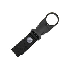 DRAGOWA TACTICAL Oasis flaschenhalter aus nylon mit karabiner, schwarz
