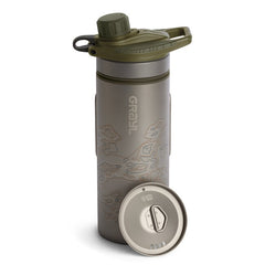 GRAYL Titan GeoPress™ Filterflasche Luftreiniger + Kochdeckel, Olive Drab