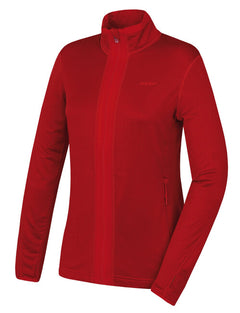 HUSKY Artic Zip Damen-Sweatshirt mit Reißverschluss, weinrot/rot