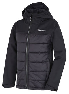 HUSKY Swany K otroška podložena softshell jakna, črna