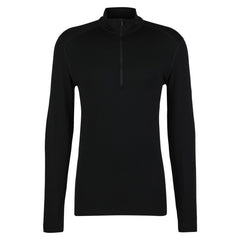 Icebreaker 260 Tech men's thermal zip sweatshirt, black