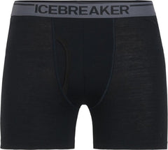 Icebreaker Anatomica moške boksarke s tesnilom, črne