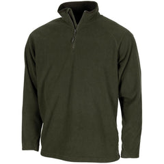 MFH Troyer Langarm-Fleece-T-shirt, od grün