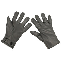 MFH Lederhandschuhe bw, grau