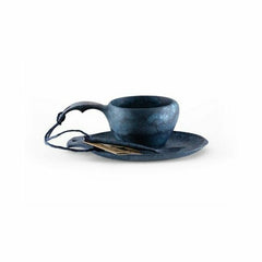 Kupilka hrncek s lyzickou a tanierikom, 210 ml, blau