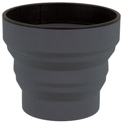 Lifeventure Ellipse Flexi Faltbarer Silikon Becher 350 ml, graphit