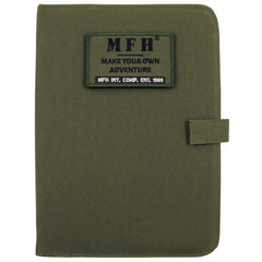 MFH Etui mit Notizblock A5, od grün