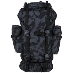 MFH MOLLE 65L Rucksack Aluminiumstange nacht-tarnfarbe
