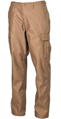 MFH US BDU men's trousers, coyote tan