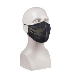 Mil-Tec Protective Face Mask, Multitarn Black