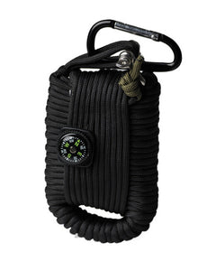 Mil-Tec Paracord Survival-Kit groß, schwarz