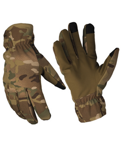 Mil-Tec Thinsulate™ softshell rokavice, multitarn