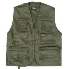 Mil-Tec Jagd- oder Fischerweste - oliv