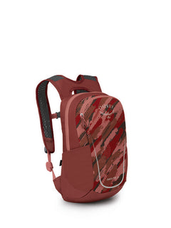 OSPREY DAYLITE JR kids' backpack, brush strokes print/red canyon