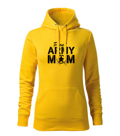 DRAGOWA Damen-Kapuzenpullover army mom 320 g/m², gelb