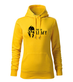 DRAGOWA Damen-Kapuzenpullover Spartan army 320 g/m², gelb