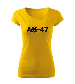 DRAGOWA Damen-T-Shirt AK-47 150 g/m², gelb