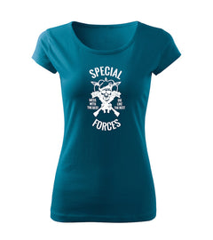 DRAGOWA Damen-T-Shirt special forces 150 g/m², petrolblau