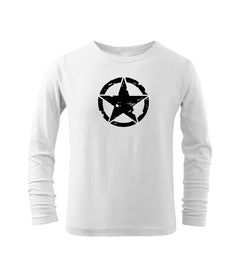 DRAGOWA Kinder-Langarmshirt star, weiß