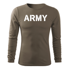 DRAGOWA Fit-T Langarmshirt army 160 g/m², oliv