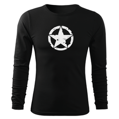 DRAGOWA Fit-T Langarmshirt star 160 g/m², schwarz