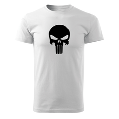DRAGOWA Kurzarm-T-Shirt Punisher 160 g/m², weiß