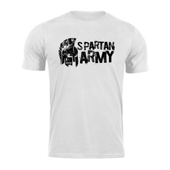 DRAGOWA Kurzarm-T-Shirt Spartan army Aristón 160 g/m², weiß