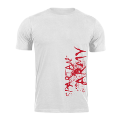 DRAGOWA Kurzarm-T-Shirt Spartan army War 160 g/m², weiß
