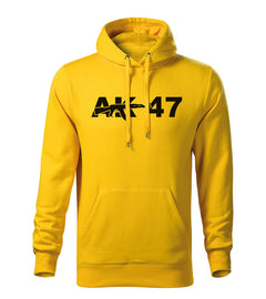 DRAGOWA Herren-Kapuzenpullover AK-47 320 g/m², gelb