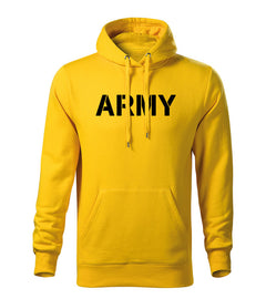 DRAGOWA Herren-Kapuzenpullover army 320 g/m², gelb