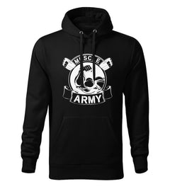 DRAGOWA Herren-Kapuzenpullover muscle army original 320 g/m², schwarz