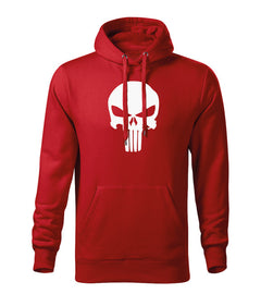 DRAGOWA Herren-Kapuzenpullover Punisher 320 g/m², rot