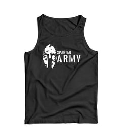 DRAGOWA ανδρικό αμάνικο μπλουζάκι Spartan army 160 g/m², μαύρο