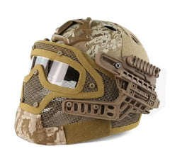 DRAGOWA Tactical Hammer taktischer Helm, Digital Desert (ohne Zertifizierung)